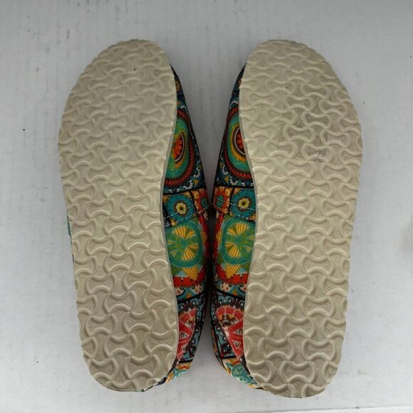Yes We Vibe Womens Multicolor Low Top Peace Mandala  Size 5.5M Slip On Loafers - Picture 8 of 9